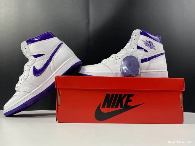 JORDAN HIGH PURPLE RETRO 1 COURT AIR CD0461-151 0806